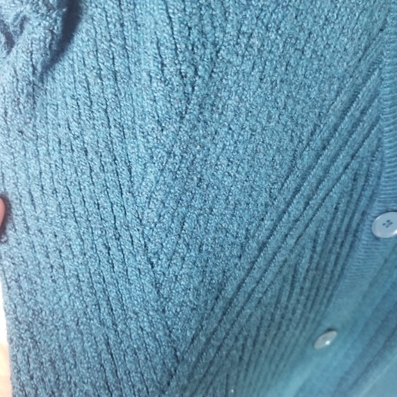 Cabi 3712 teal deco cardigan sweater - Picture 5 of 8